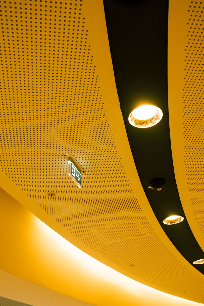 Warm architectural lighting design in modern interior